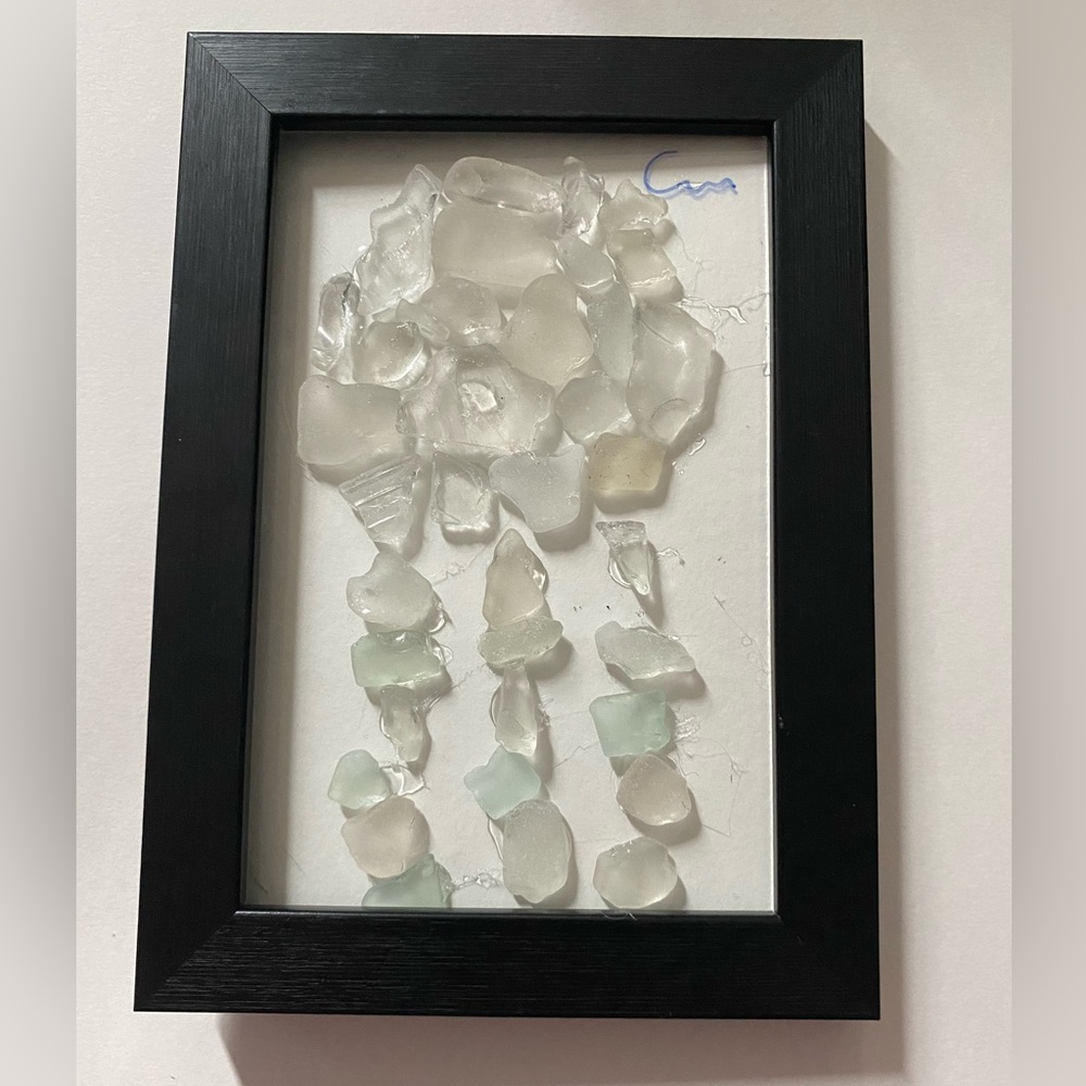 SEA GLASS ART “jellyfish” 💙🌊